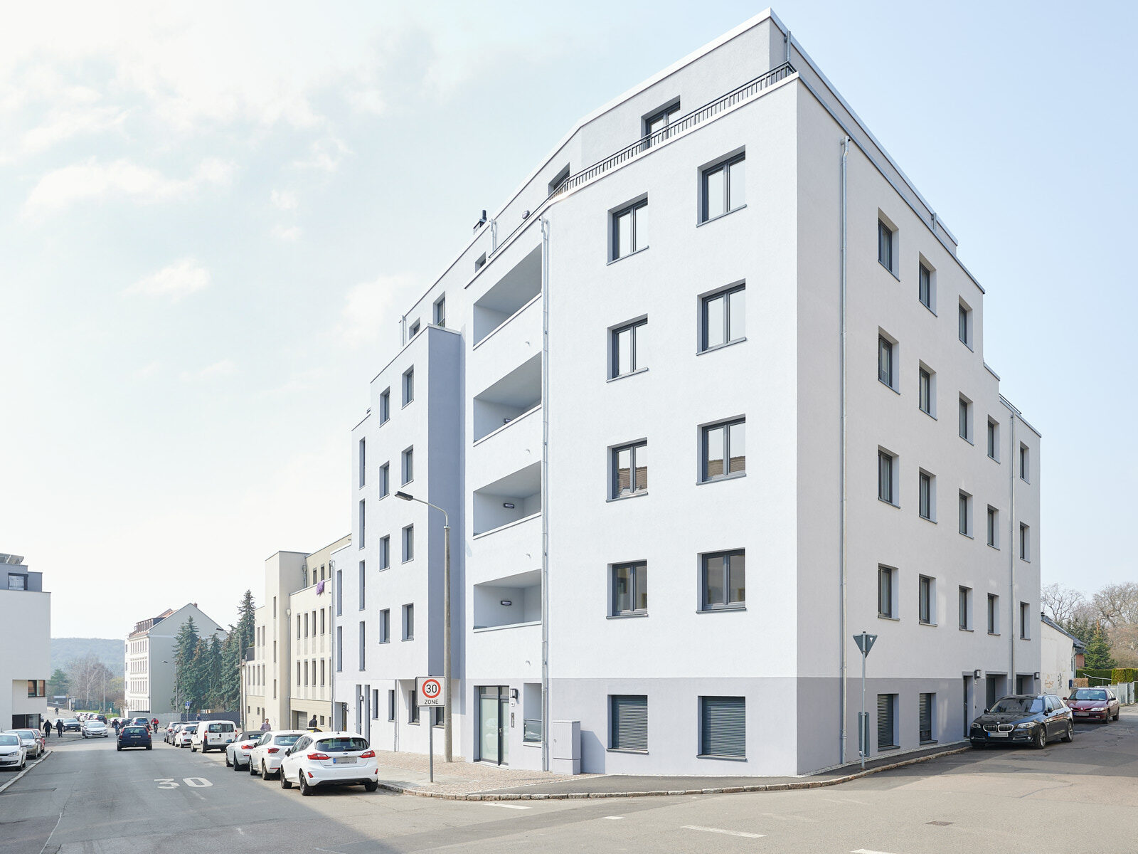 Immobilienfoto City-Wohnungen Außenaufnahme